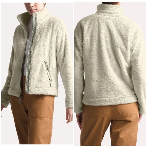 The North Face Jackets & Blazers - The North Face fleece sherpa full zip jacket women medium vintage grey